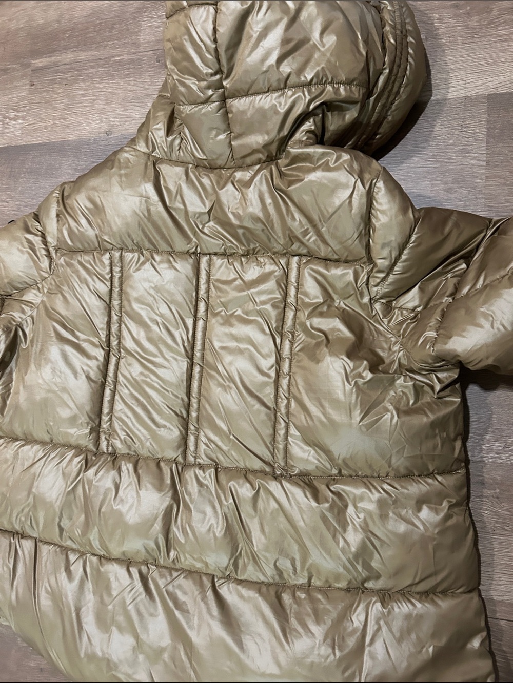 BCBG Paris Hooded Puffer Jacket in Brown - Picture 11 of 12